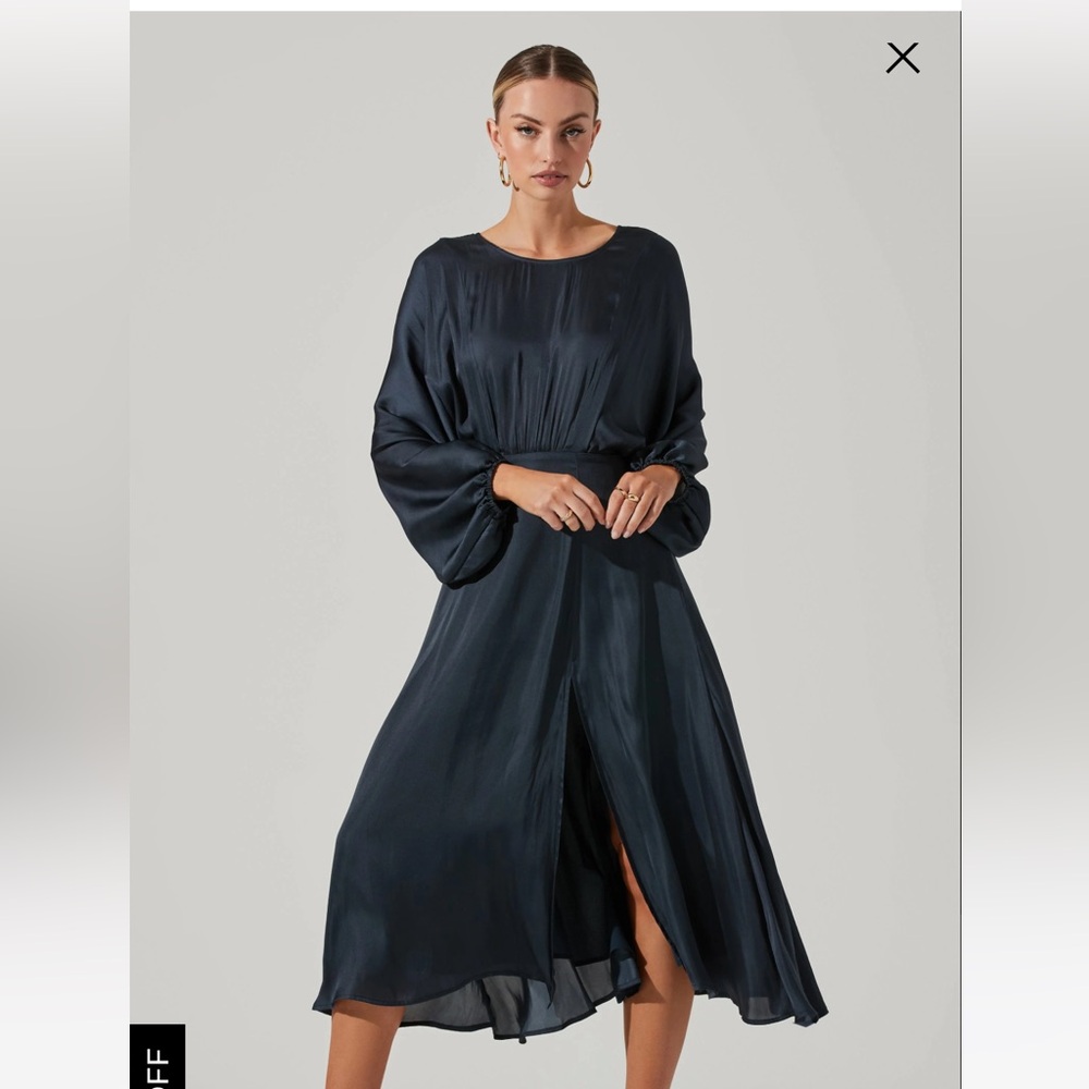 ASTR Marin Dolman Dress - Midnight Blue